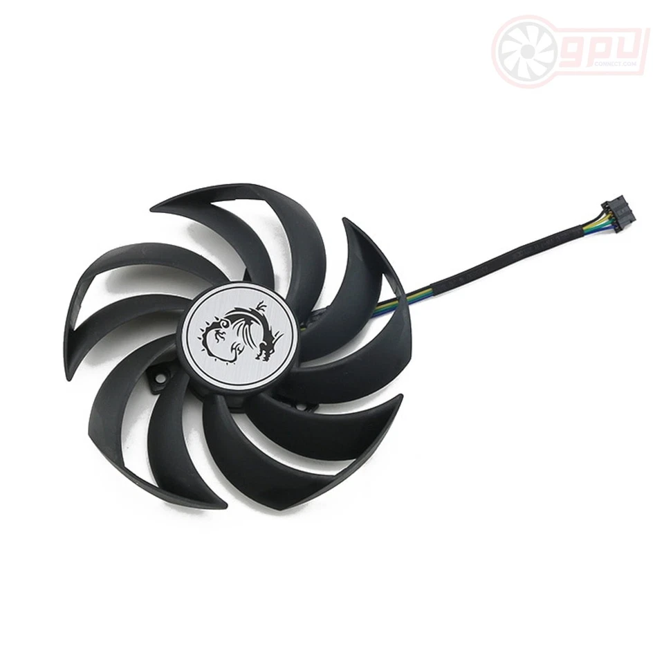MSI RTX 3060 Ti RX 6600 6700 GAMING X Replacement Graphics Card GPU Fan Set - Image 4 of 4