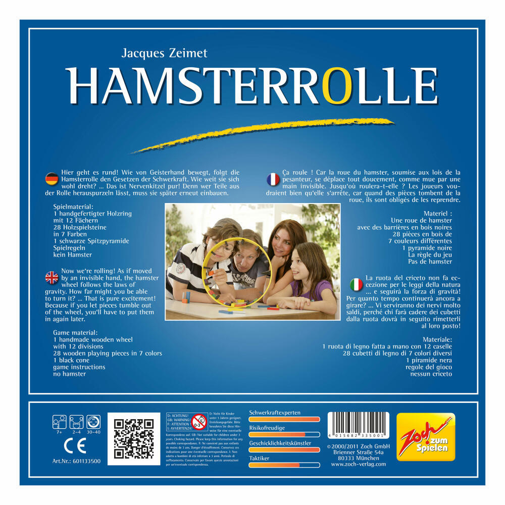Thumbnail - Zoch Hamsterrolle, Geschicklichkeittspiel, Gesellschaftsspiel, Kinder,