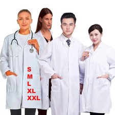 White Lab Coat Laboratory Medical Uniform Warehouse Doctor Overall Food Industry