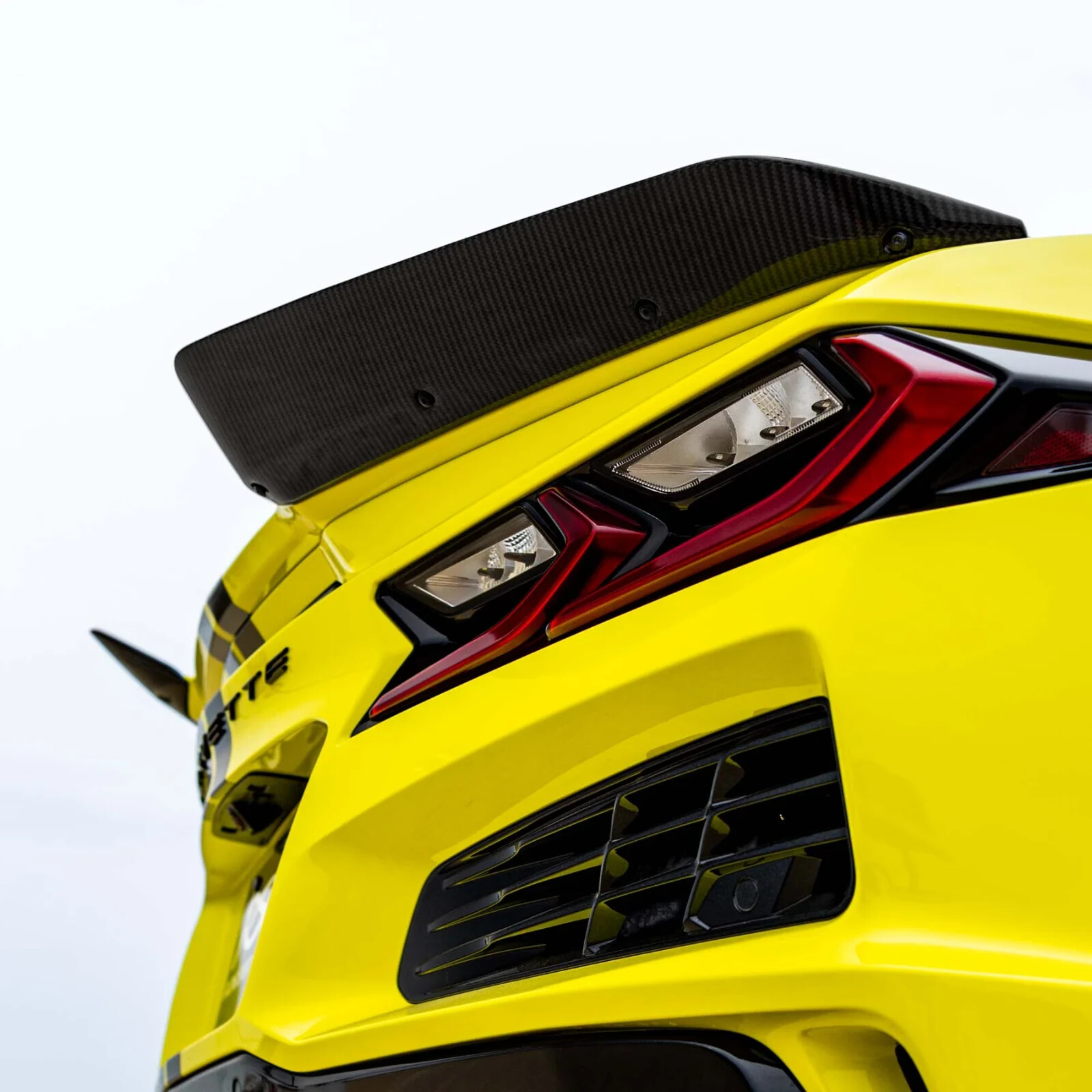 CORVETTE C8 ZO6 Rear Spoiler Carbon Fiber Wicker Bill Wing Extensions RSC USA eBay