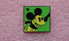 Disney Pin WDW 2010 Hidden Mickey Series Neon Mickey Green 1of 5