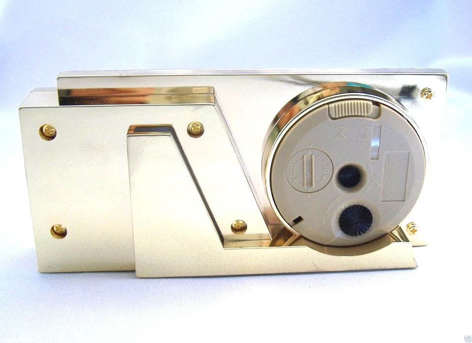 Seiko Clock Quartz for desk QQQ196G business card holder engravable brass plaque - Image 3 of 4