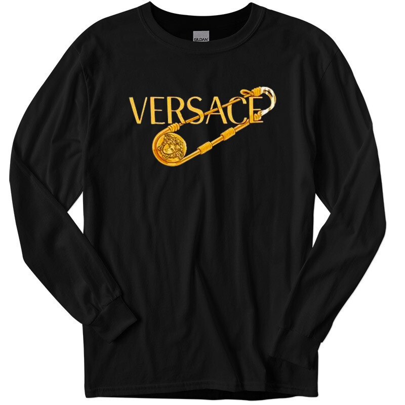 Versace2 Logo American Logo Men's T-Shirt Made In USA