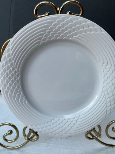 HUTSCHENREUTHER Germany BIANCA SCALA BREAD Plate White Design Wolf Karnagel - Picture 3 of 6
