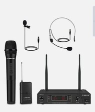 Wireless Microphone System Phenyx Pro Vhf Cordless Mic Set With 1 Handheld New
