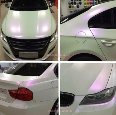 65FT Full Car Truck Wrap Chameleon Satin Beige PUR Metal Roof Vinyl Sticker US