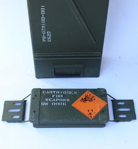 ORIGINAL MUNITIONSKISTE METALL AMMO BOX TRANSPORTKISTE KISTE (ABSCHLIEßBAR) Geb. - Bild 11 von 12