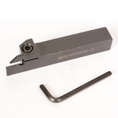 MGEHR2020-3 Lathe Tool Holder With MGMN300-M Inserts - 3/4" Shank For Grooving & Cutting