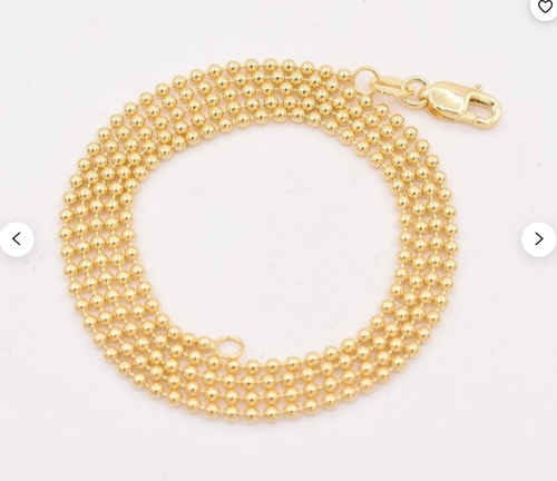 Brazalete de cadena de eslabones de oro amarillo de 14k de 8" para hombre de 5 mm 4 gramos - Imagen 16 de 17
