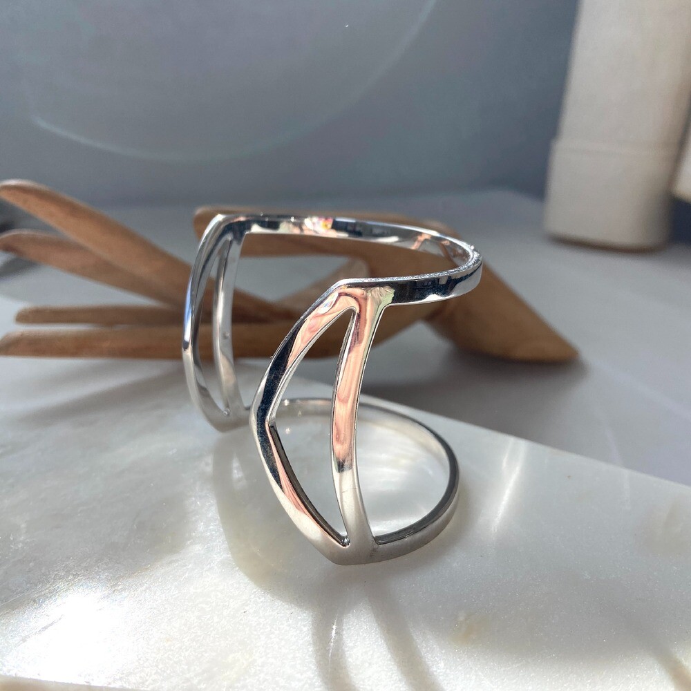 Jules Smith Jane Cuff Bracelet Silver View 5