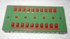 FLEISCHMANN 6940 HO & N WIRE DISTRIBUTOR PANEL FOR 10 CONNECTION PAIRS DUAL POLE