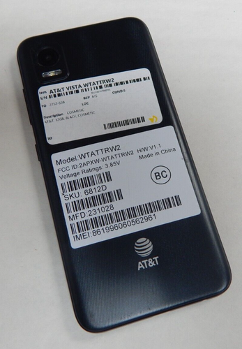 AT&T Vista (WTATTRW2) 32 GB - Smartphone (AT&T) nero PACCHETTO E SPEDIZIONE GRATUITI - Foto 3 di 3
