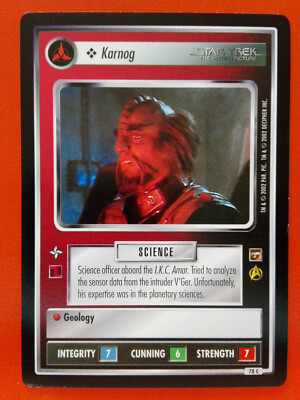 Star Trek CCG (The Motion Picture) - Personnel Klingon   Karnog (common)