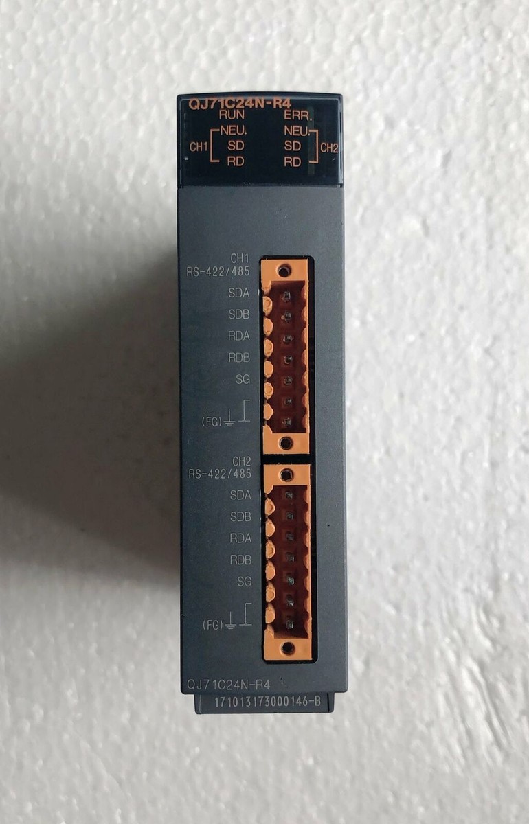 used Mitsubishi 1PS QJ71C24N-R4 PLC Module Tested in good