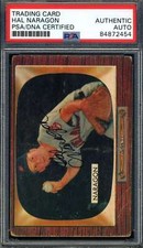 Hal Naragon PSA DNA Signed 1955 Bowman Autograph
