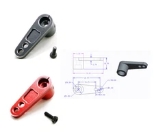 Aluminum Offset Servo Horn Arm (25T-ProTek/Ruddog/Savox) for Rc Car
