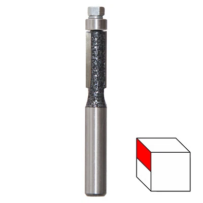 VOLKERS HM Bündigfräser 8 mm Fräsbreite 20 mm Schaft 8 mm zweischneidig