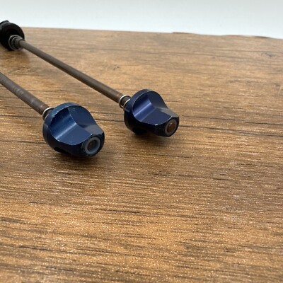 Vintage NO-LOGO SALSA BLUE Flip-Off Quick Release Skewer Set