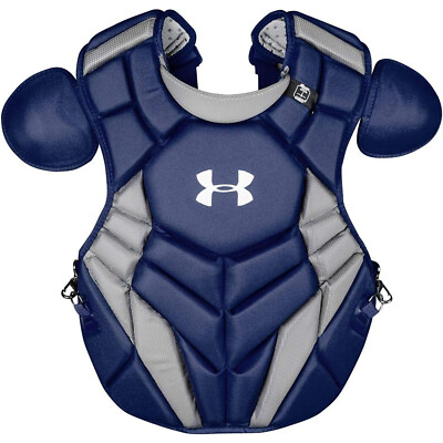 Open Box Under Armour PRO4 Chest Protector- Junior-13.5''-Navy