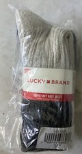 Lucky Brand Women's Super Soft Boot Socks, 6 Pack Fits Shoe Sizes 5-10 Gray Blk