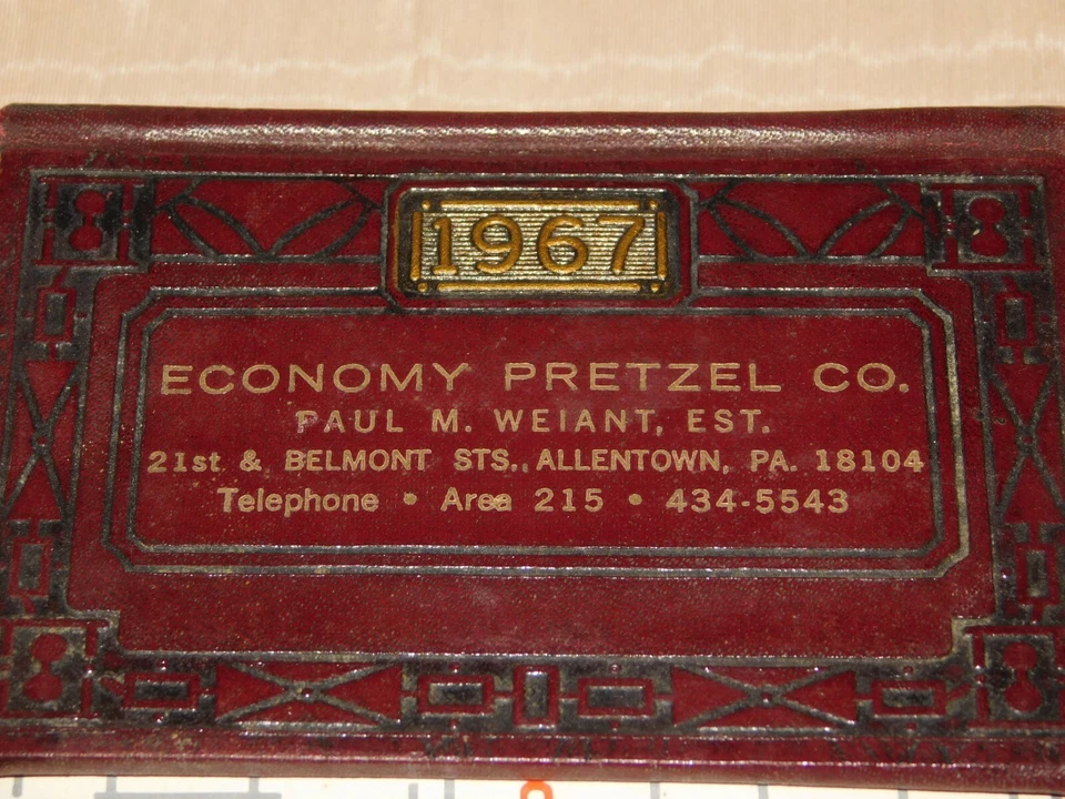 VINTAGE   1967 ECONOMY PRETZEL CO ALLENTOWN PA DESK CALENDAR UNUSED - Image 3 of 4