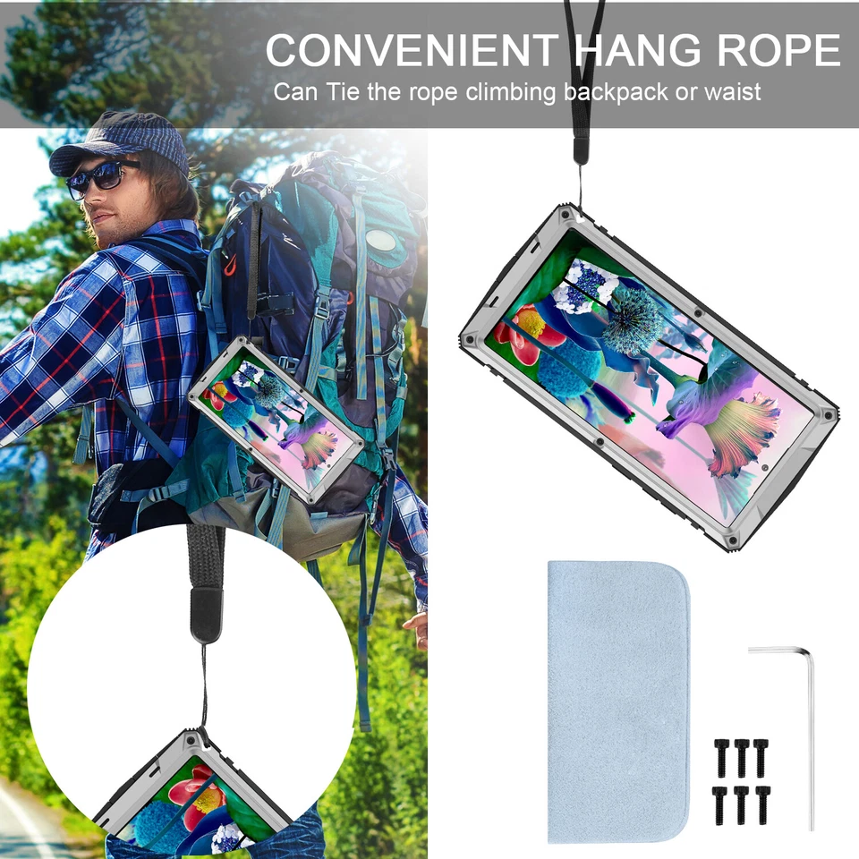 Capa gorila à prova d'água alumínio para Samsung S24 S23 Ultra S22 Plus S21 Note 20 - Imagem 4 de 4