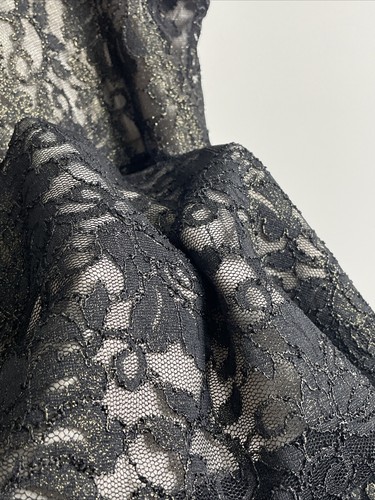 Lane Bryant Cocktail Dress Black Gold Lace Formal Sheath Womens Size 18 - Picture 12 of 12
