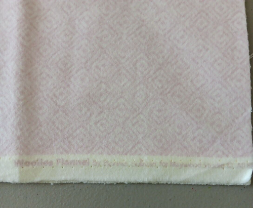 Woolies Flannel Fabric Lavendar Purple Diamonds by Bonnie Sullivan 44" X 56" - Picture 2 of 3