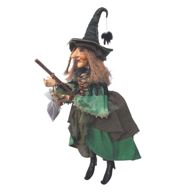 Agatha Witch Flying 50cm Grey Witches of Pendle 