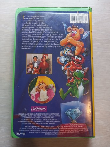 THE GREAT MUPPET CAPER (VHS 1993) Charles Grodin, Diana Rigg, John Cleese - Picture 3 of 7