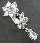 GRADE 5 TITANIUM Butterfly Dangle Belly Bar Top Drop Reverse  8mm 10mm 12mm 14mm