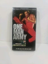 One Man Army (VHS, 1994) Action - Jerry Trimble - Vintage VHS Tape Van Dam 