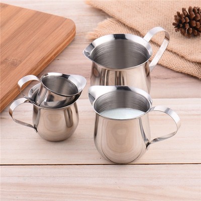 Stainless Steel Milk Cup Kitchen Craft Coffee Frothing Jug Cappuccino Pitcher