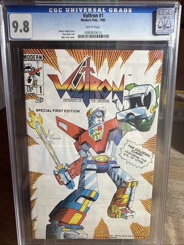 Voltron #1 (1985) Comic Book CGC 9.8 White Pages