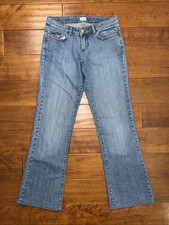 Cache Jeans Women 4 Blue Denim Bootcut Embellished Studded Western Cowgirl Rodeo