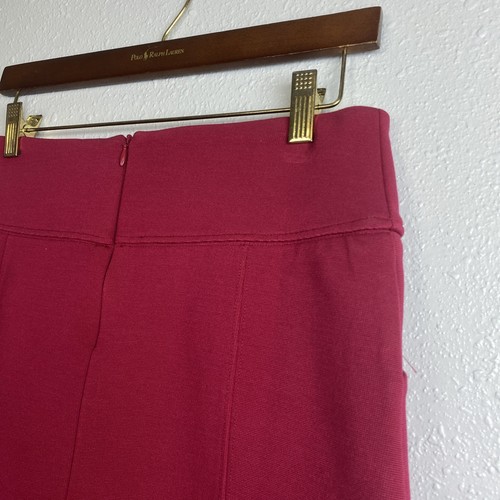 Anthropologie Maeve Mackenzie Ponte Mini Skirt Hot Pink Business Casual Small - Picture 6 of 14