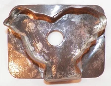 Antique Tin Cookie Cutter Baby Chick Pennsylvania Dutch Folk Art Tinsmith #6