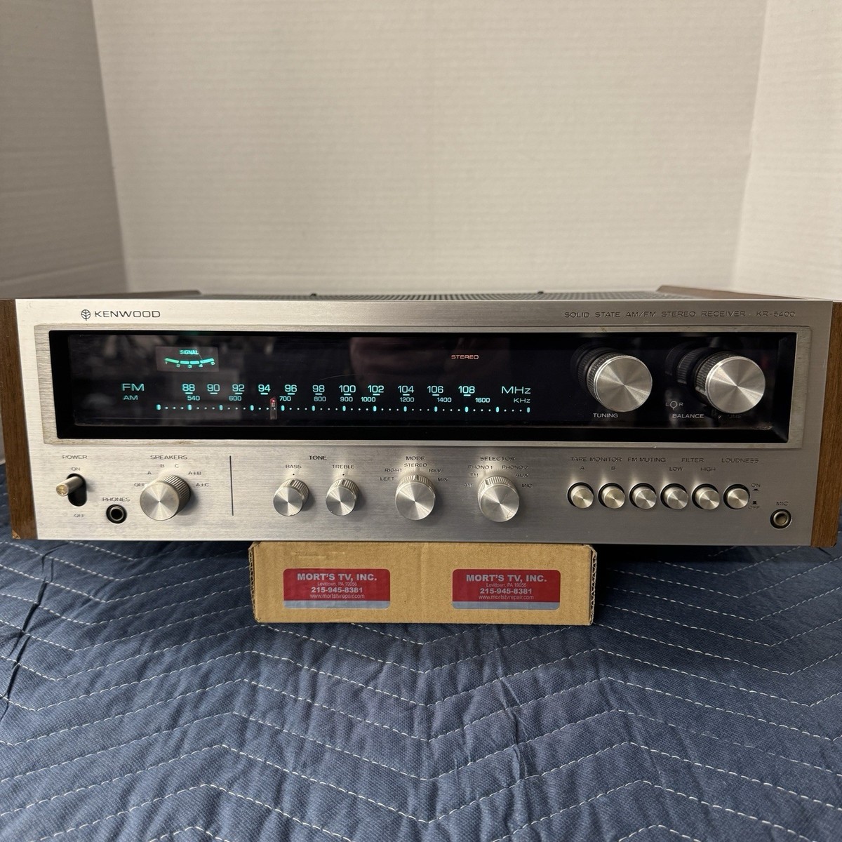 KENWOOD KR-5400 VINTAGE AM/FM STEREO RECEIVER - SERVICED - CLEANED