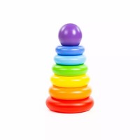 Piramidka Do UkłAdania, 8 ElementóW 62383 Lean Toys