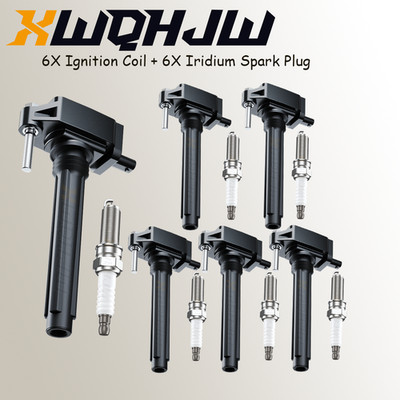 FOR Jeep Ignition Coil UF648 & Iridium Spark Plug 97390 Set Compatible