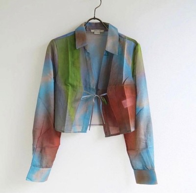 Paloma Wool Carolee Long Sleeve Shirt Size M Nika Milano Print NEW From Japan