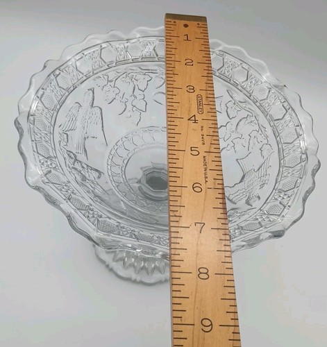 antikes EAPG offenes gekräuseltes KOMPOTT Indiana Glas 157 VOGEL UND ERDBEERE 1916 - Bild 6 von 6