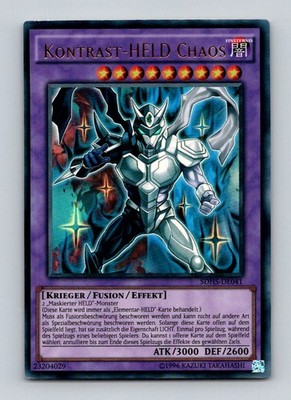 TCG Yu GI Oh Karte Contrast HERO Chaos SDHS-EN041 Englisch Ultra Rare