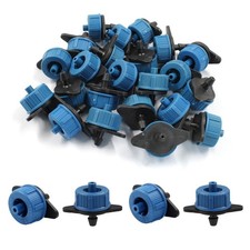 60 Pcs Drip Irrigation Emitters 2 GPH Pressure Compensating Irrigation Drippers