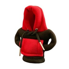 Winter Warm Gear Shift Knob Cover Sweater Shirt,Universal Hoodie Black Red