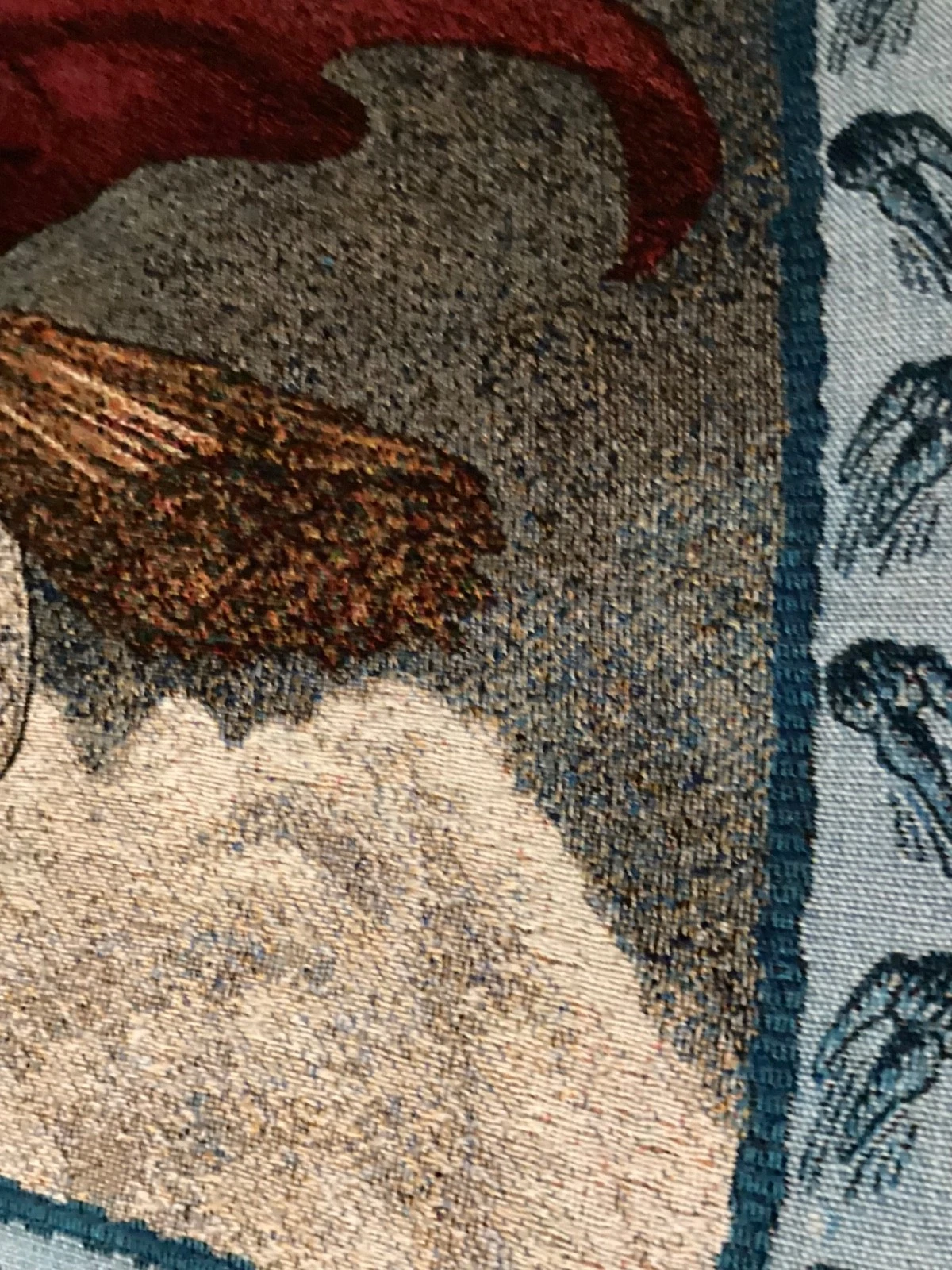 Vintage Harry Potter Throw Blanket Quidditch Hand Woven Fringed Warner Bros 2000