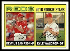 2016 Topps Heritage Keyvius Sampson/Kyle Waldrop Rookie Cincinnati Reds #164
