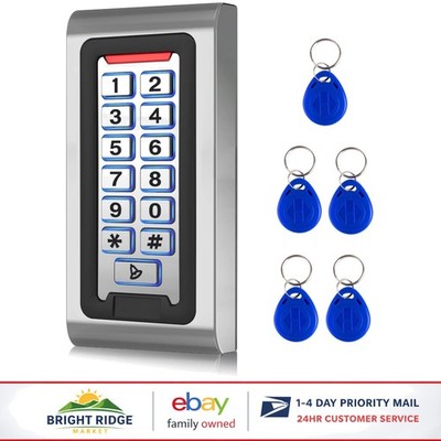 Stand-Alone Password Keypad Access Control System with 5 Proximity Keychains