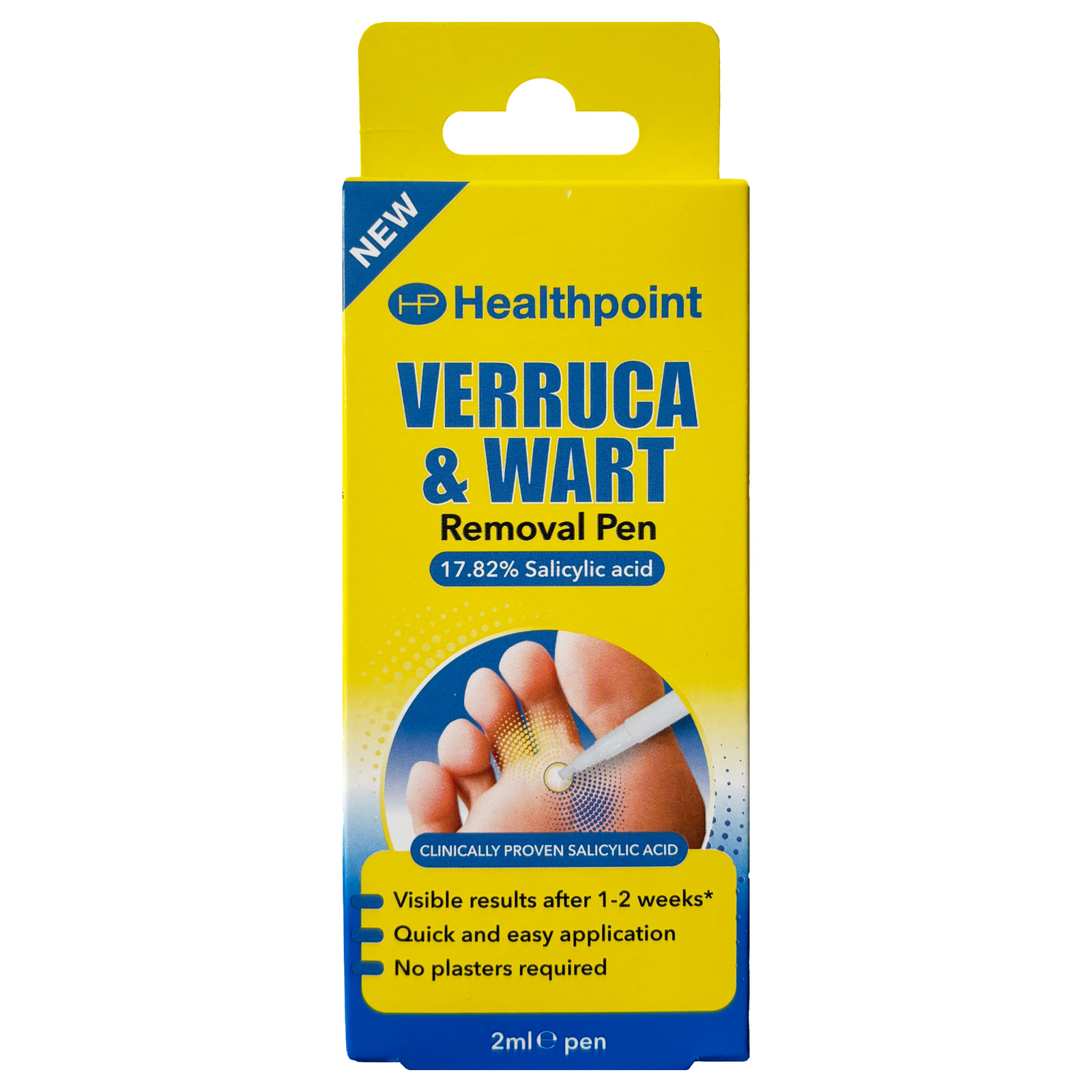 Healthpoint Verruca & Wart Removal Pen Treat Corn & Callus - Salicylic Acid 2ml
