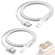 Charging Cable Replacement for Flawless Legs 1 Count Pack of 2 , White
